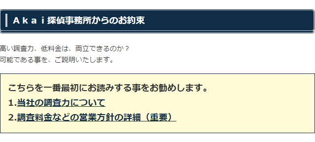 Ａｋａｉ探偵事務所からのお約束